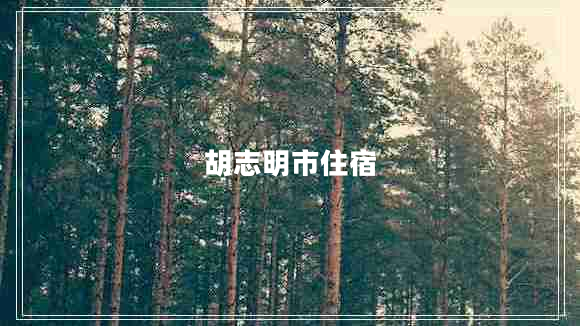 胡志明市住宿 胡志明市住宿