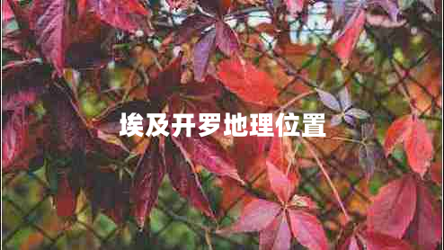 埃及開羅地理位置