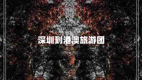 深圳到港澳旅游團