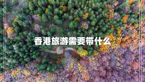 香港旅游需要帶什么
