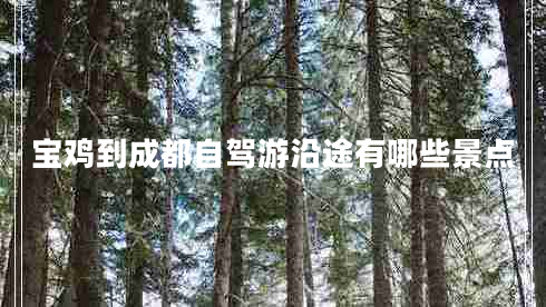 寶雞到成都自駕游沿途有哪些景點(diǎn)