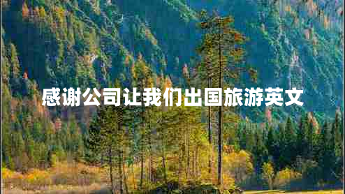 感謝公司讓我們出國(guó)旅游英文 感謝公司讓我們出國(guó)旅游英文