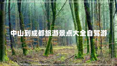 中山到成都旅游景點(diǎn)大全自駕游