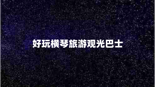 好玩橫琴旅游觀光巴士