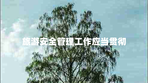 旅游安全管理工作應當貫徹