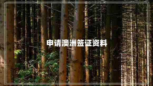 申請(qǐng)澳洲簽證資料