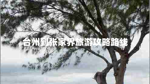 臺州到張家界旅游攻略路線