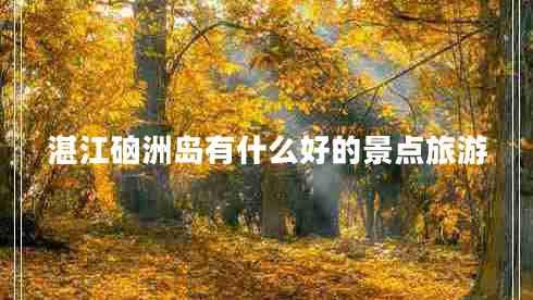 湛江硇洲島有什么好的景點旅游