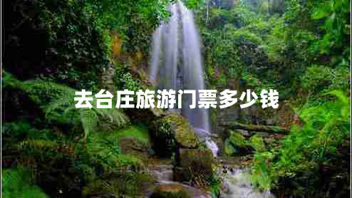 去臺莊旅游門票多少錢