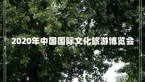 2020年中國國際文化旅游博覽會(huì) 2020年中國國際文化旅游博覽會(huì)