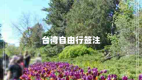 臺(tái)灣自由行簽注