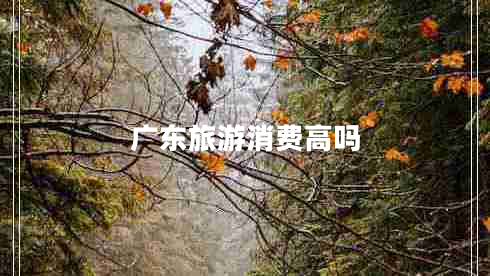 廣東旅游消費高嗎