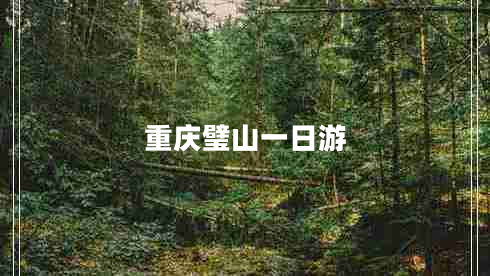 重慶璧山一日游