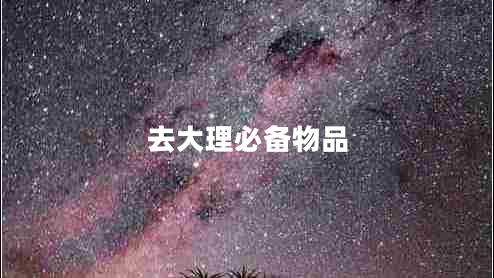 去大理必備物品