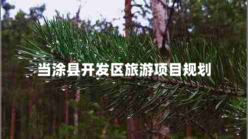當(dāng)涂縣開發(fā)區(qū)旅游項目規(guī)劃