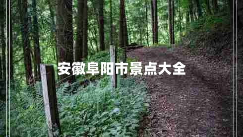 安徽阜陽市景點(diǎn)大全