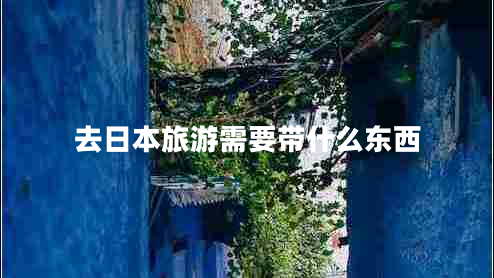去日本旅游需要帶什么東西