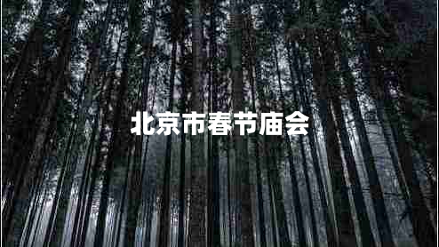 北京市春節(jié)廟會(huì)