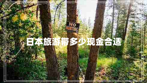 日本旅游帶多少現(xiàn)金合適 日本旅游帶多少現(xiàn)金合適