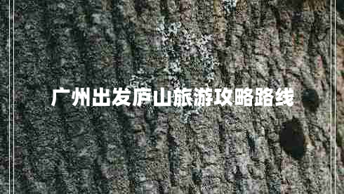 廣州出發(fā)廬山旅游攻略路線