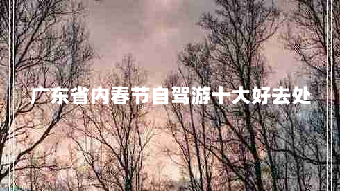 廣東省內(nèi)春節(jié)自駕游十大好去處