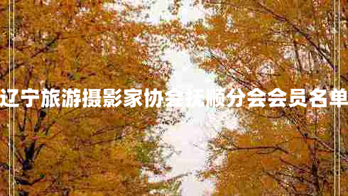遼寧旅游攝影家協(xié)會撫順分會會員名單