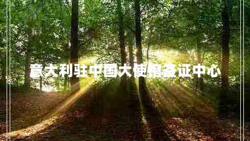 意大利駐中國大使館簽證中心