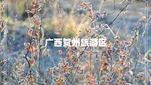 廣西賀州旅游區(qū)