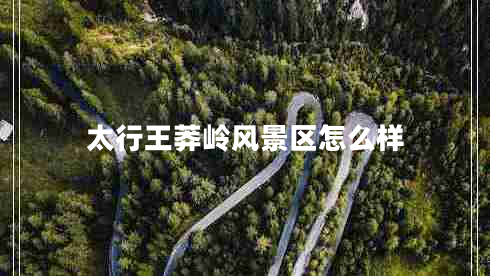 太行王莽嶺風景區(qū)怎么樣 太行王莽嶺風景區(qū)怎么樣