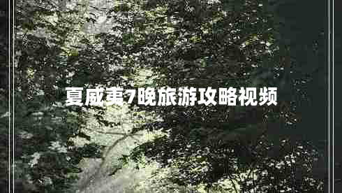 夏威夷7晚旅游攻略視頻