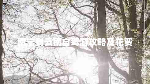 南寧到云南自駕游攻略及花費(fèi) 南寧到云南自駕游攻略及花費(fèi)