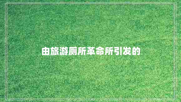 由旅游廁所革命所引發(fā)的 由旅游廁所革命所引發(fā)的