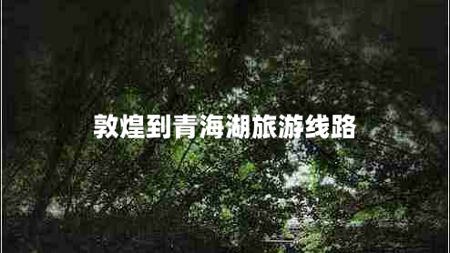 敦煌到青海湖旅游線路 敦煌到青海湖旅游線路