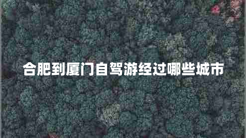 合肥到廈門自駕游經(jīng)過哪些城市