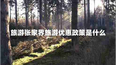 旅游張家界旅游優(yōu)惠政策是什么 旅游張家界旅游優(yōu)惠政策是什么