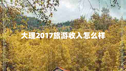 大理2017旅游收入怎么樣