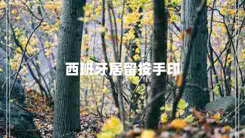 西班牙居留按手印