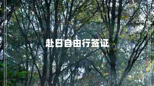 赴日自由行簽證