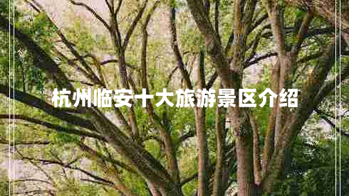 杭州臨安十大旅游景區(qū)介紹 杭州臨安十大旅游景區(qū)介紹