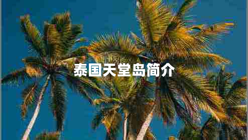 泰國天堂島簡介