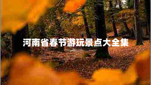 河南省春節(jié)游玩景點(diǎn)大全集