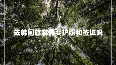 去韓國旅游需要護照和簽證嗎 去韓國旅游需要護照和簽證嗎