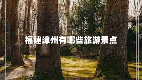 福建漳州有哪些旅游景點(diǎn)
