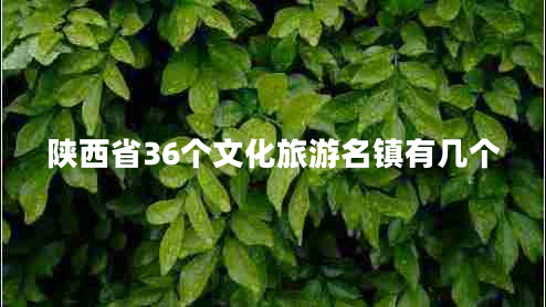 陜西省36個文化旅游名鎮(zhèn)有幾個