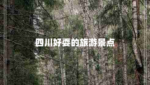四川好耍的旅游景點(diǎn)