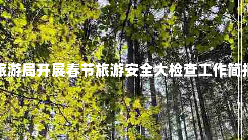旅游局開展春節(jié)旅游安全大檢查工作簡報(bào) 旅游局開展春節(jié)旅游安全大檢查工作簡報(bào)