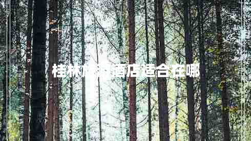 桂林旅游酒店適合在哪