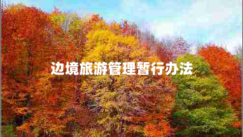 邊境旅游管理暫行辦法