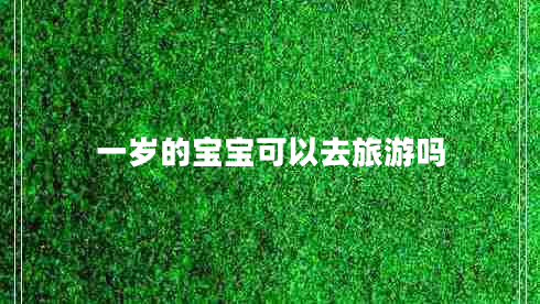 一歲的寶寶可以去旅游嗎