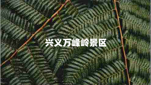 興義萬峰嶺景區(qū) 興義萬峰嶺景區(qū)